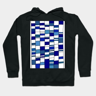 Blue &amp;Turquoise Columns Hoodie